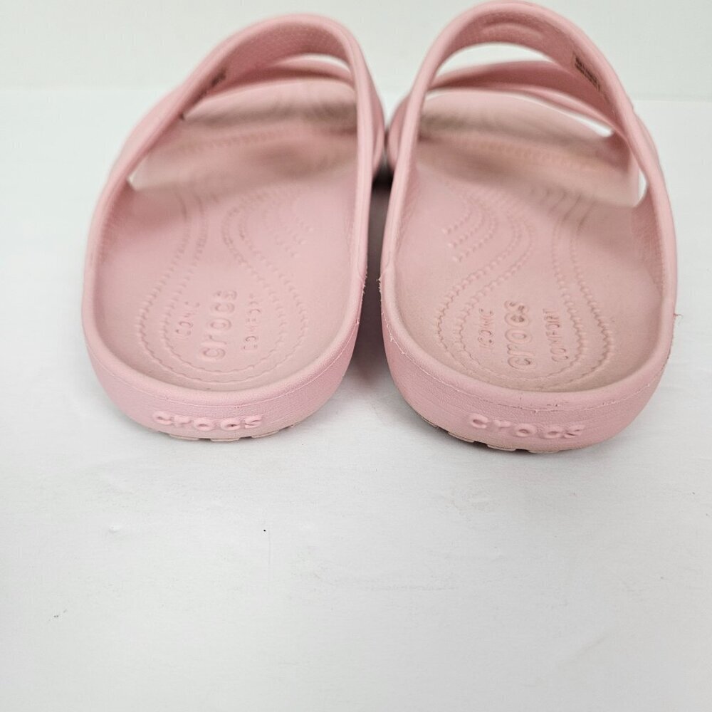 CROCS Kadee II Strappy Slip On Slide Sandal Light Pink 8 - Picture 7 of 10